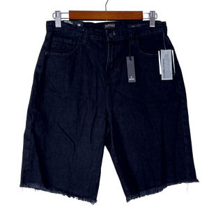 Buffalo David Bitton Black Denim Lulu High Rise Mom Shorts NWT Size 28